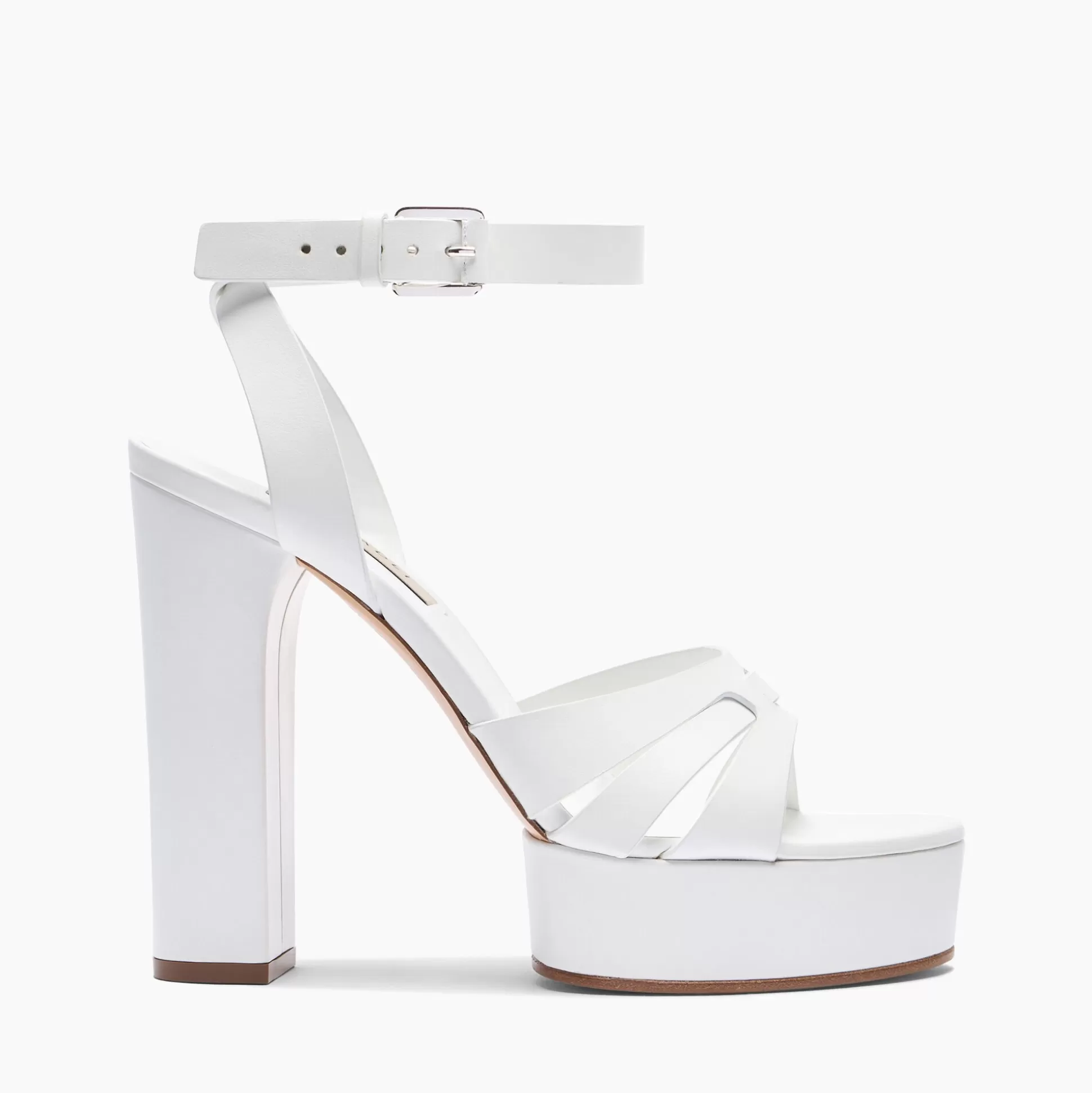 Casadei Betty Leather Platform Sandals