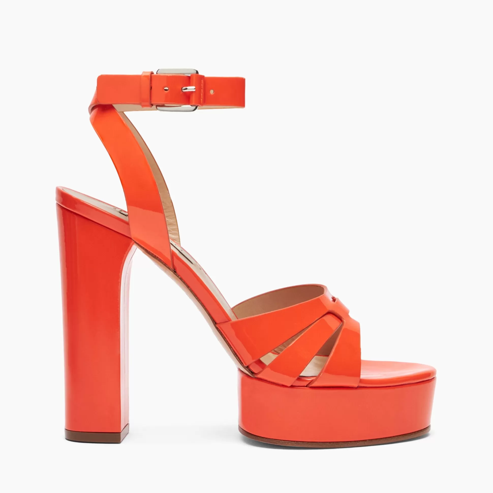 Casadei Betty Patent Leather Platform Sandals