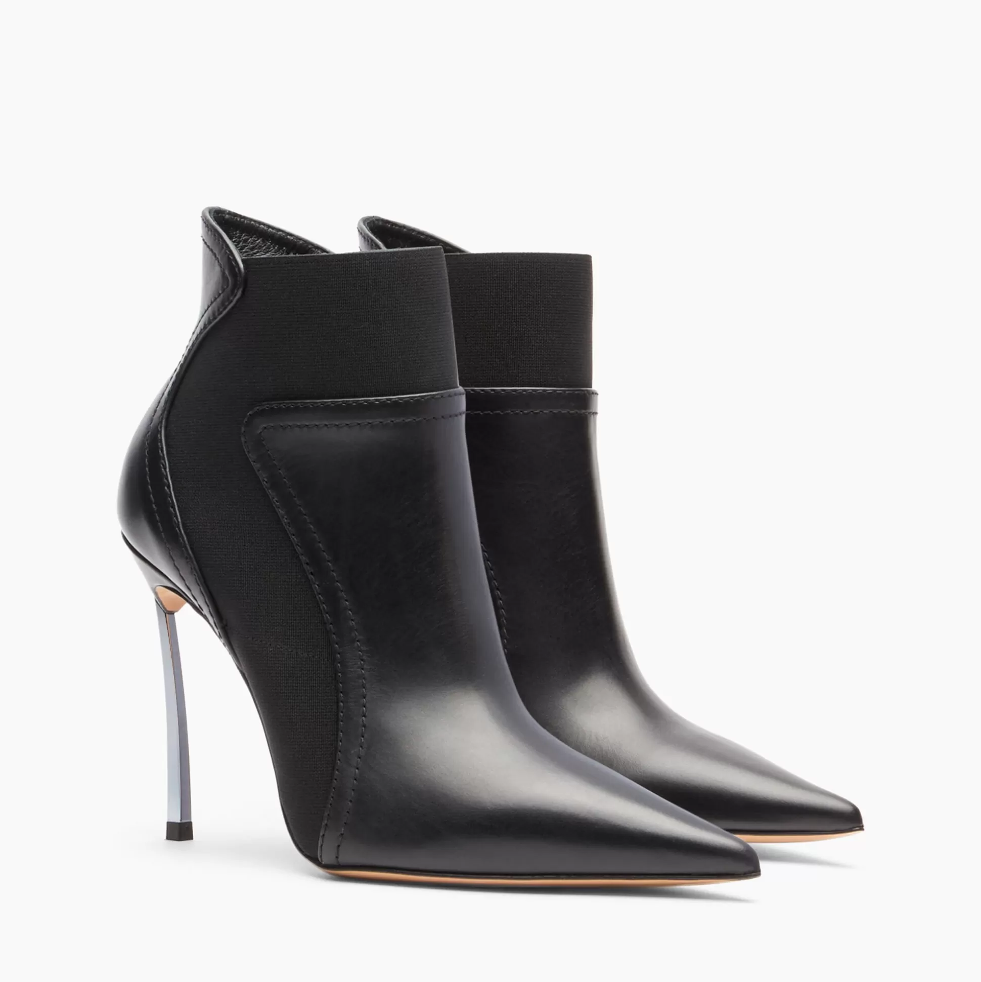 Casadei Blade Leather Ankle Boots