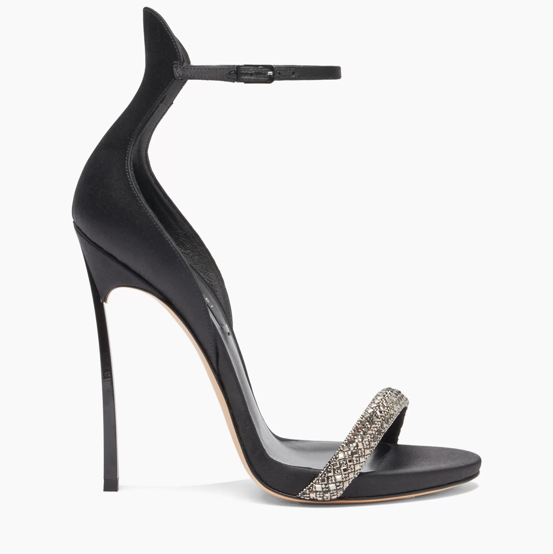 Casadei Cappa Blade Stratosphere Satin Sandals