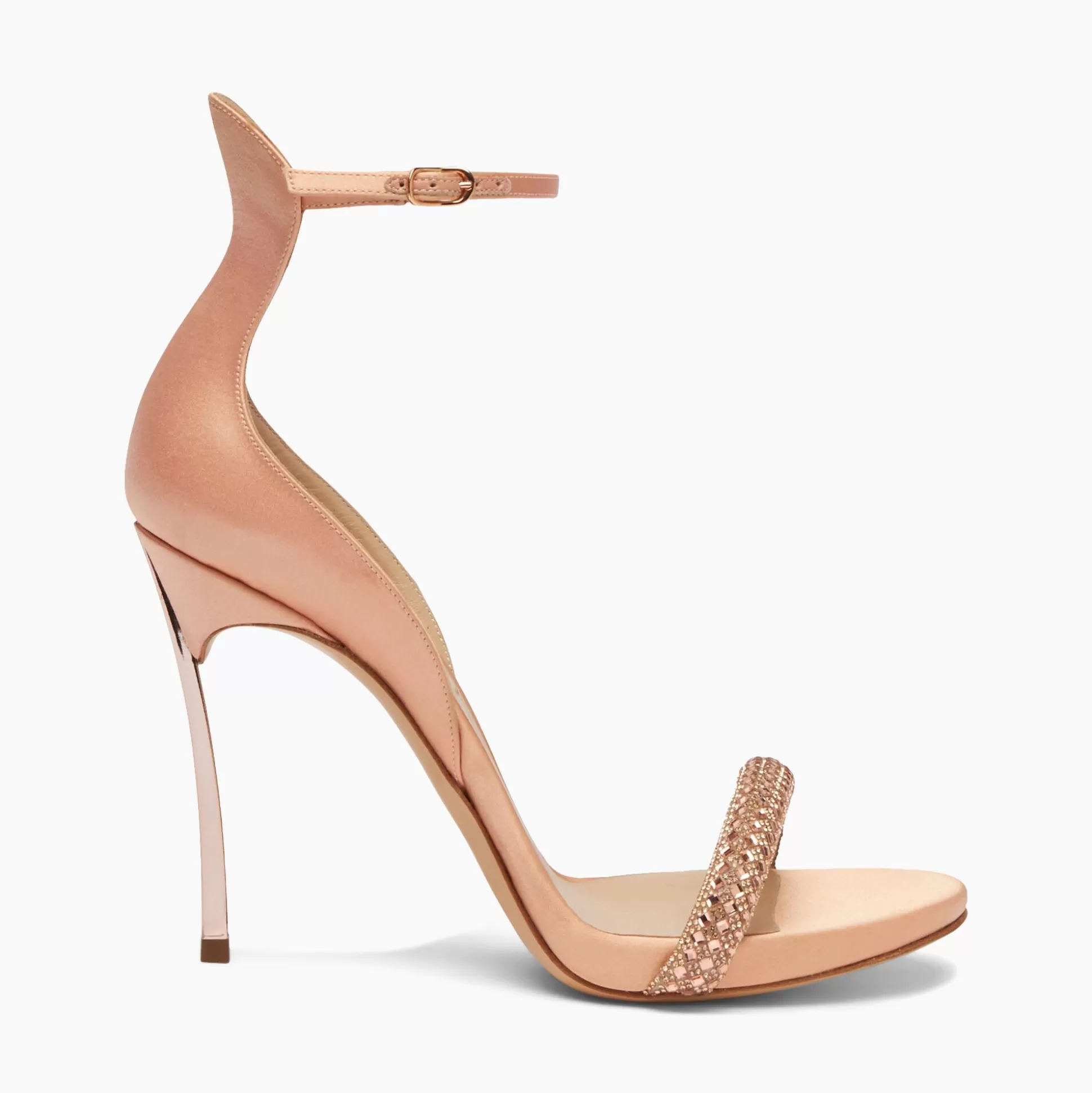 Casadei Cappa Blade Stratosphere Satin Sandals