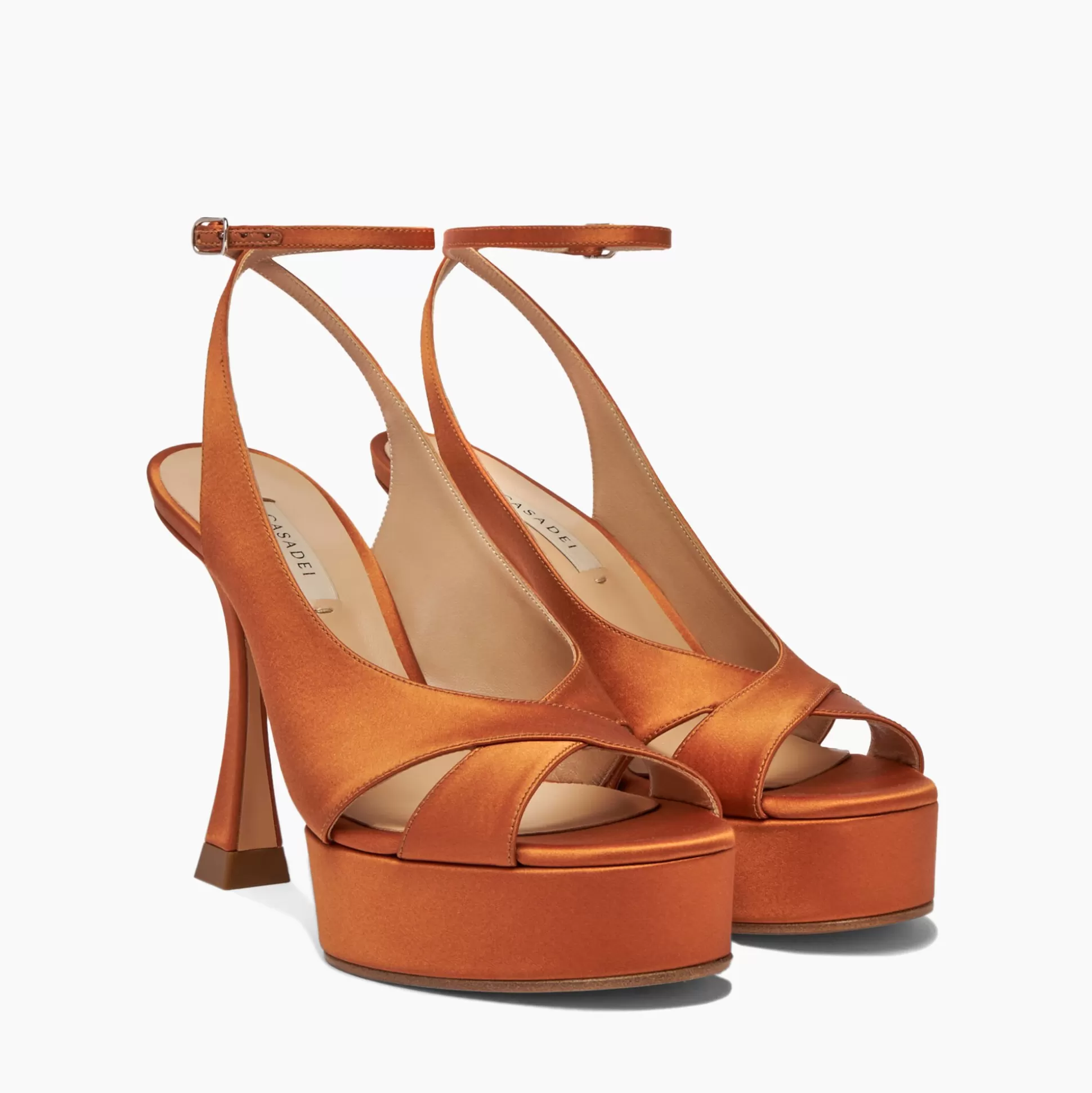 Casadei Donna Satin Platform Sandals