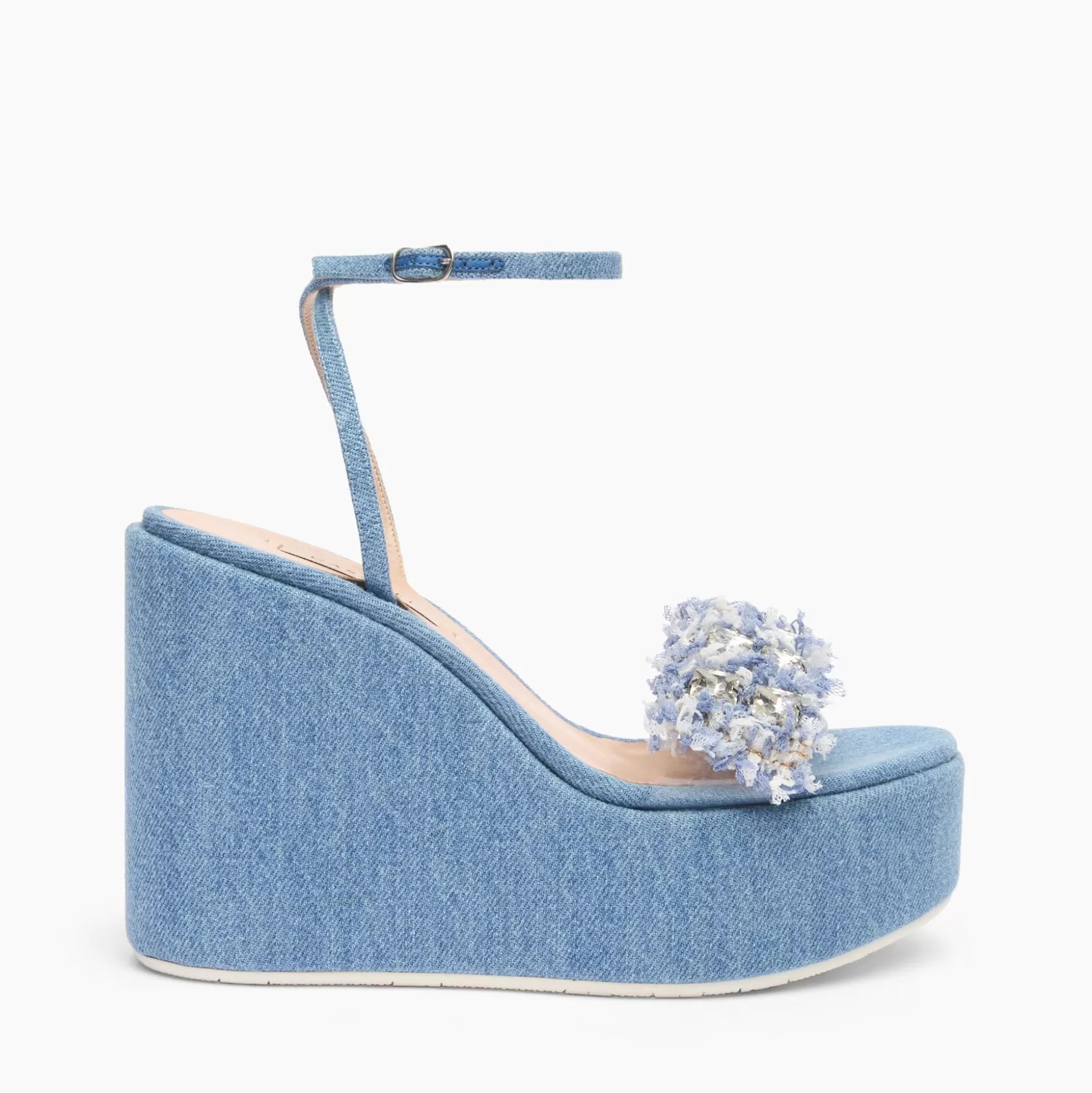 Casadei Elsa Denim Wedges