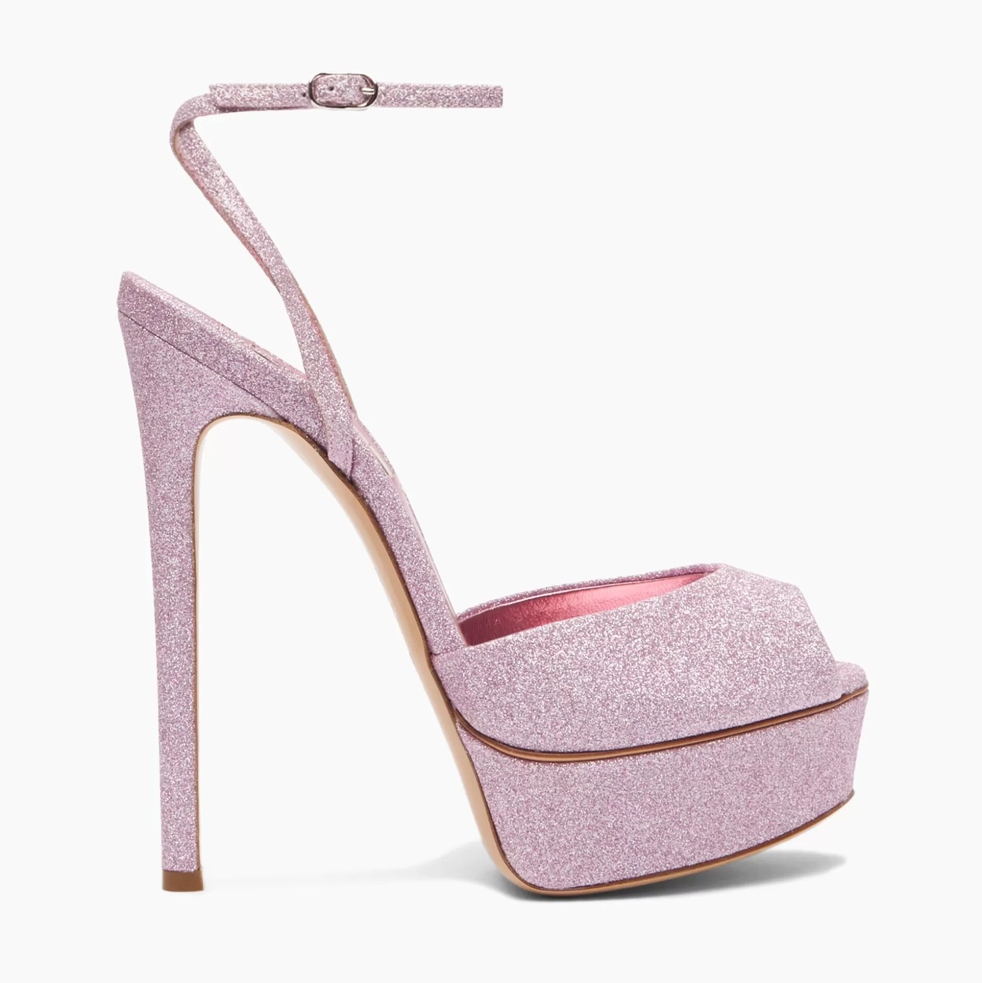 Casadei Flora Glitter Platform Sandals