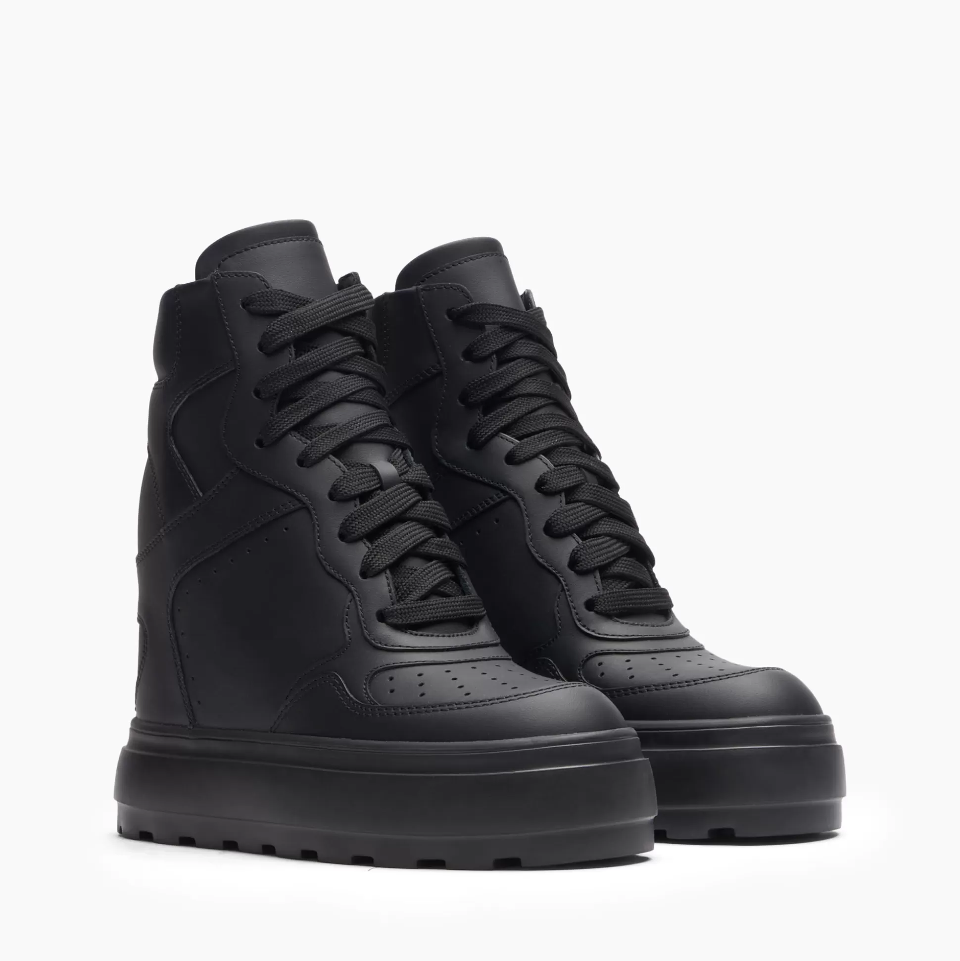 Casadei High Top Leather Sneakers