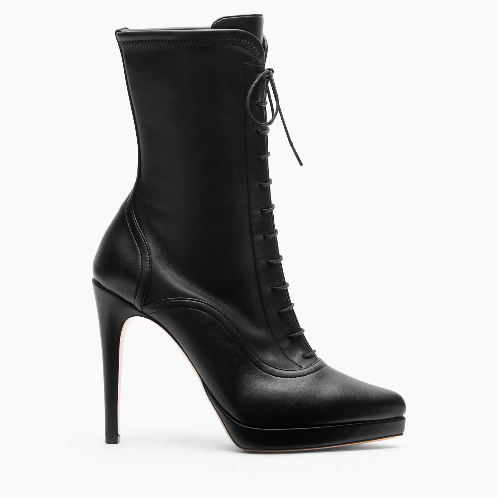 Casadei Michelle Laced Platform Ankle Boots