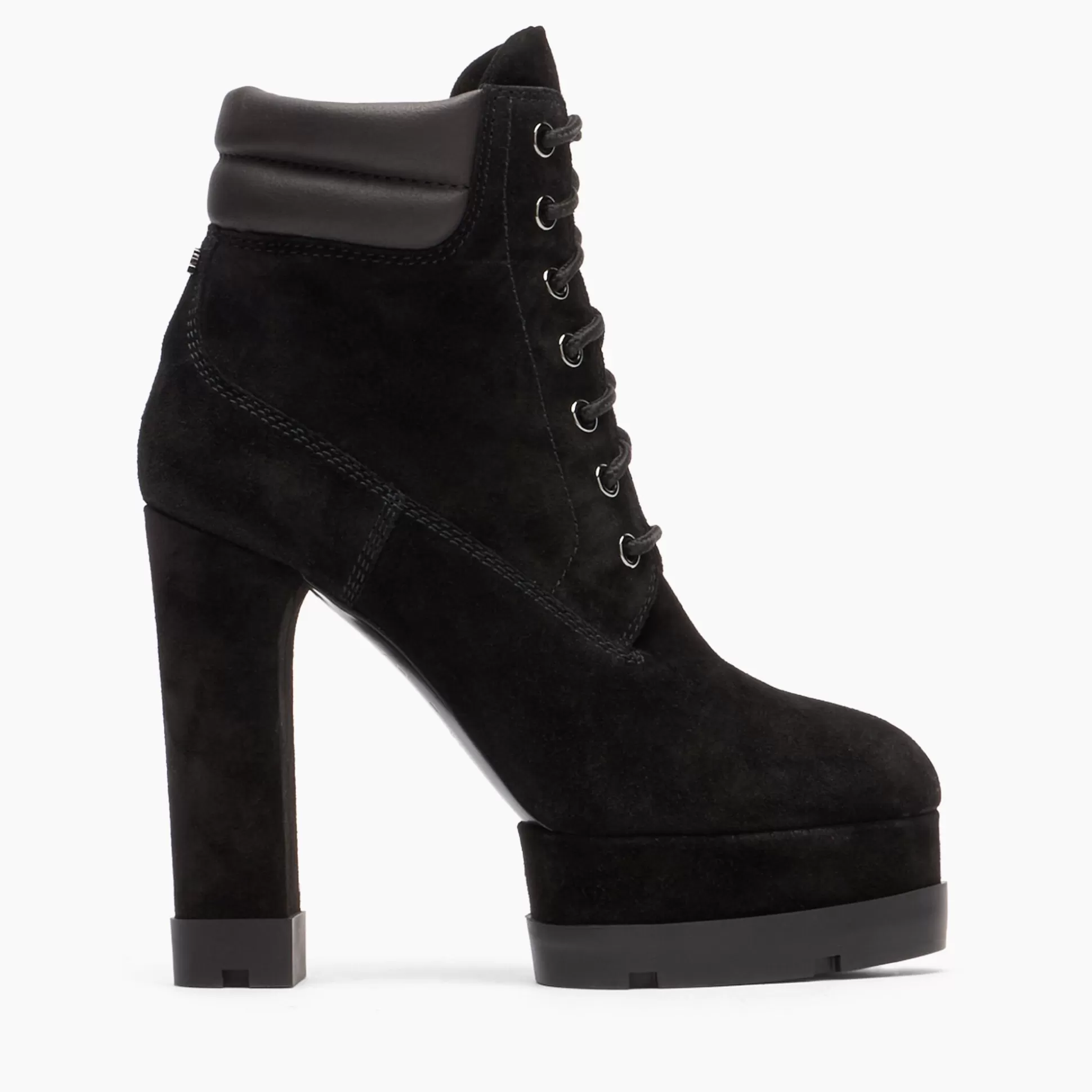 Casadei Nancy Laced Suede Ankle Boots