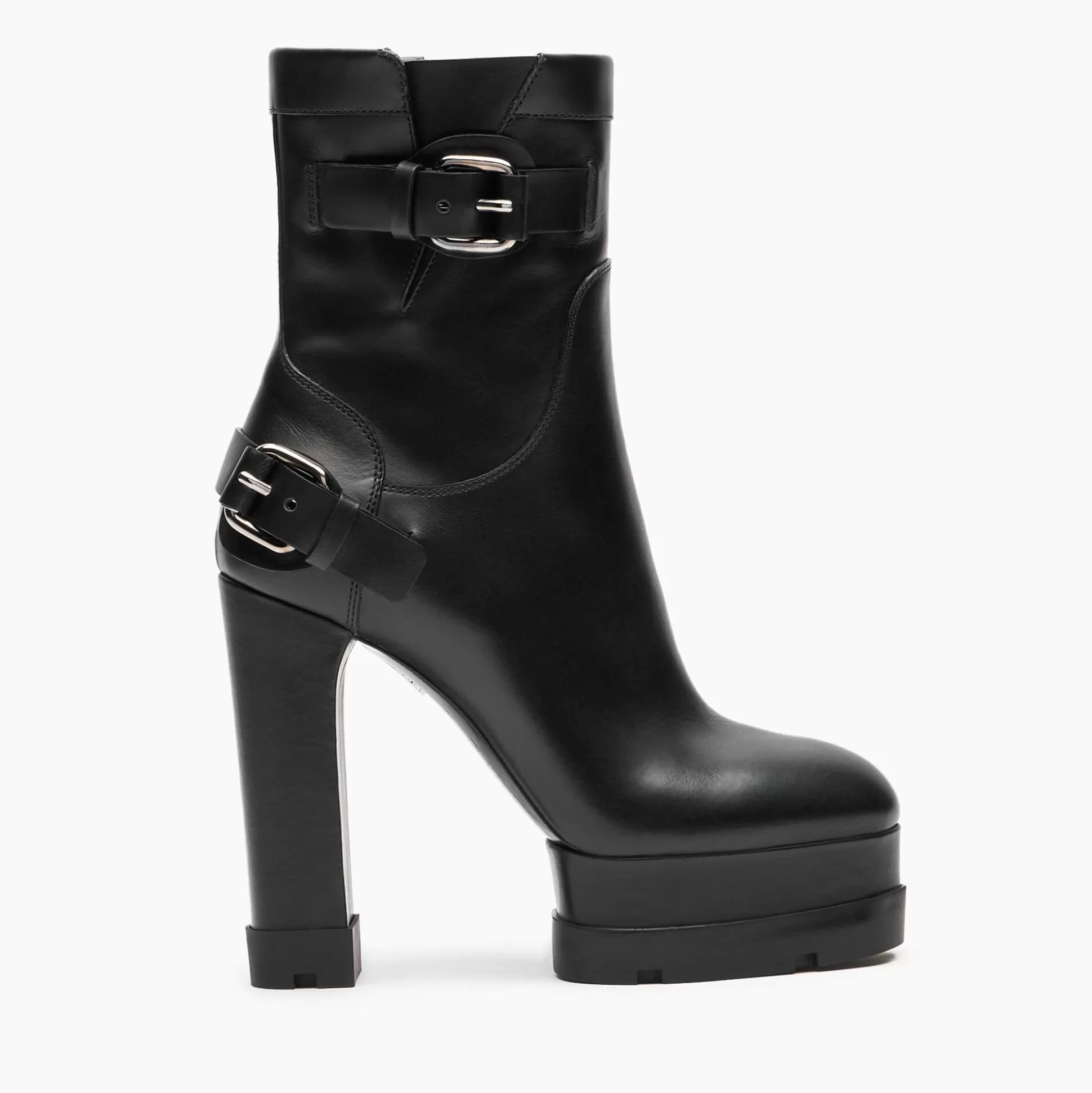 Casadei Nancy Rock Leather Ankle Boots