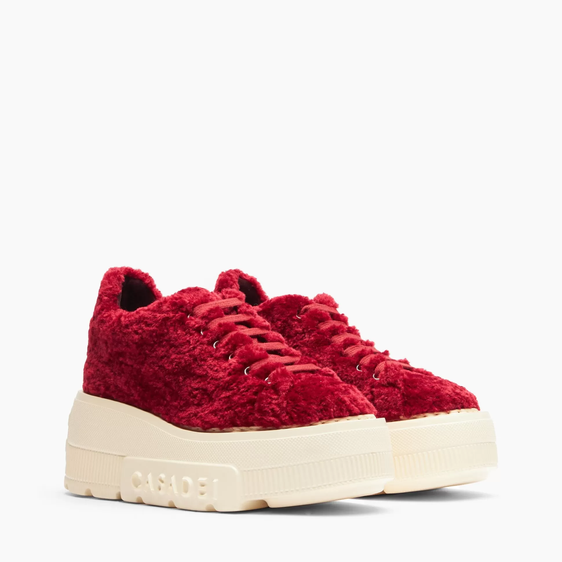 Casadei Nexus Senales Faux Fur Sneakers