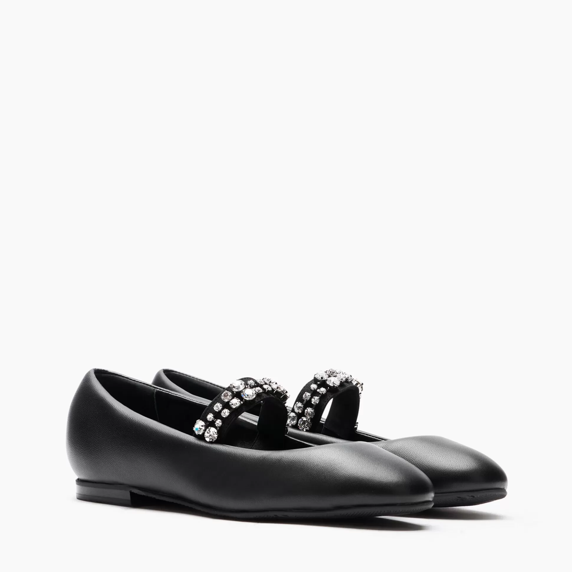 Casadei Puff Leather Ballerinas