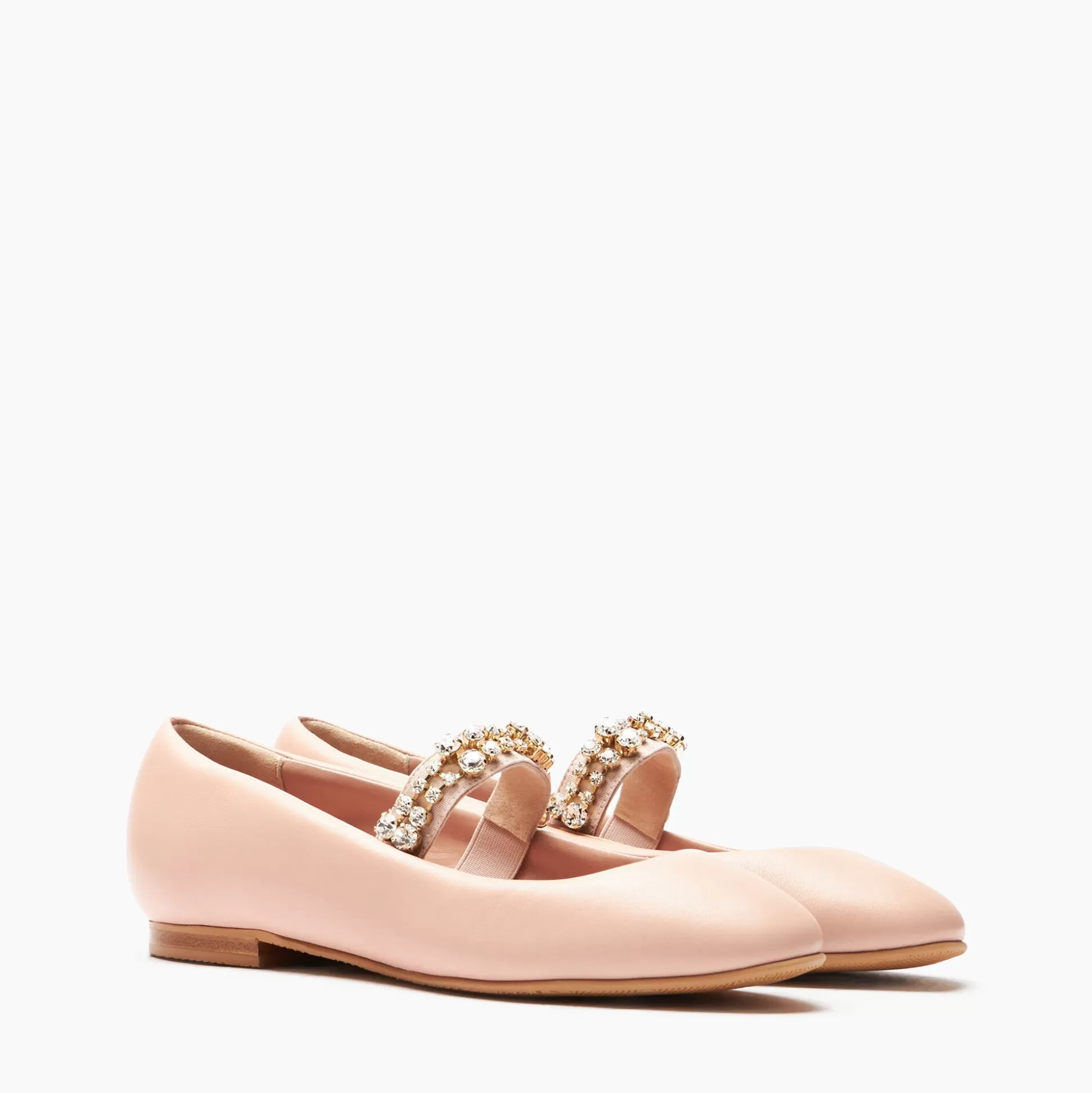 Casadei Puff Leather Ballerinas