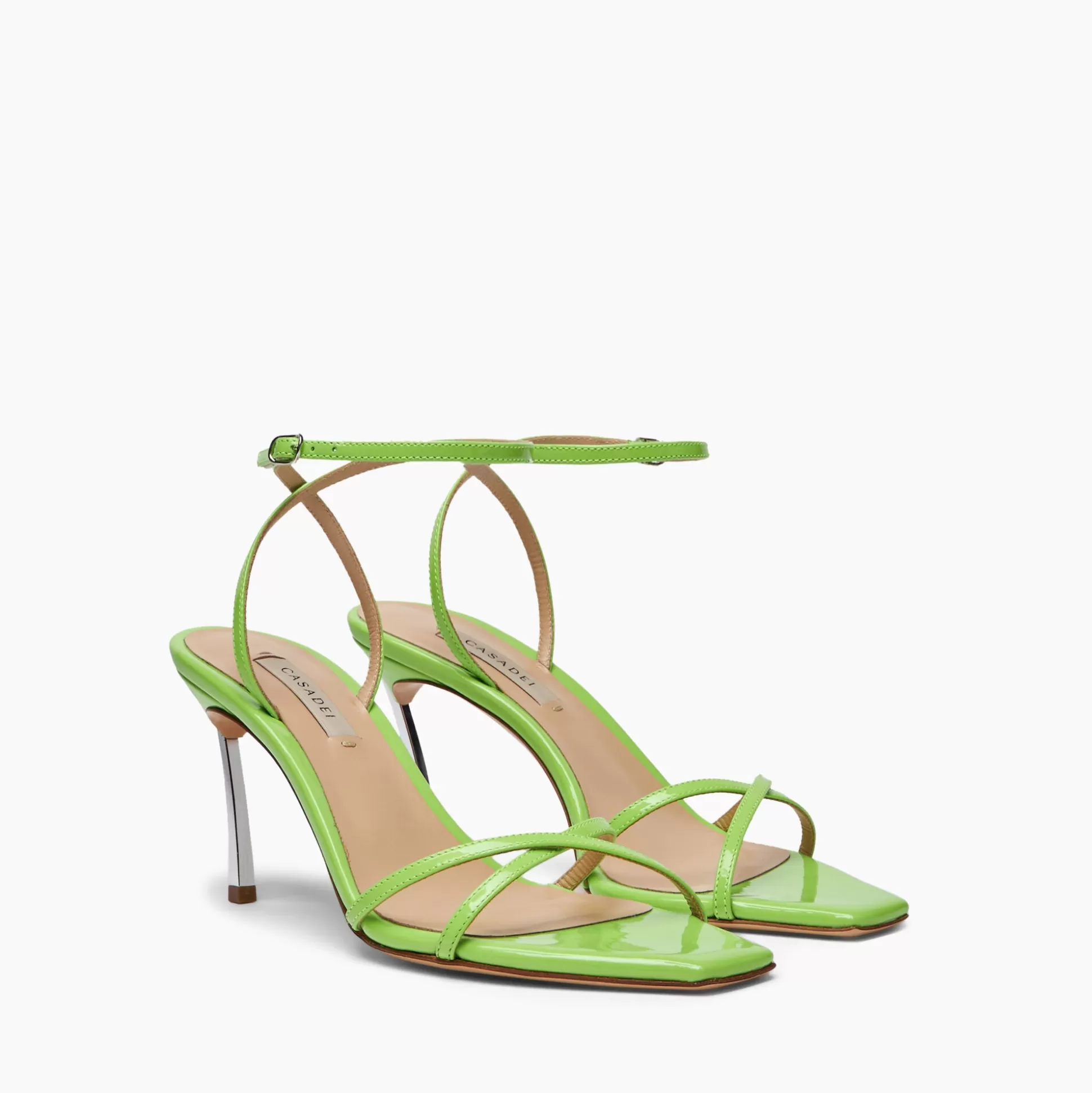 Casadei Superblade Patent Leather Sandals