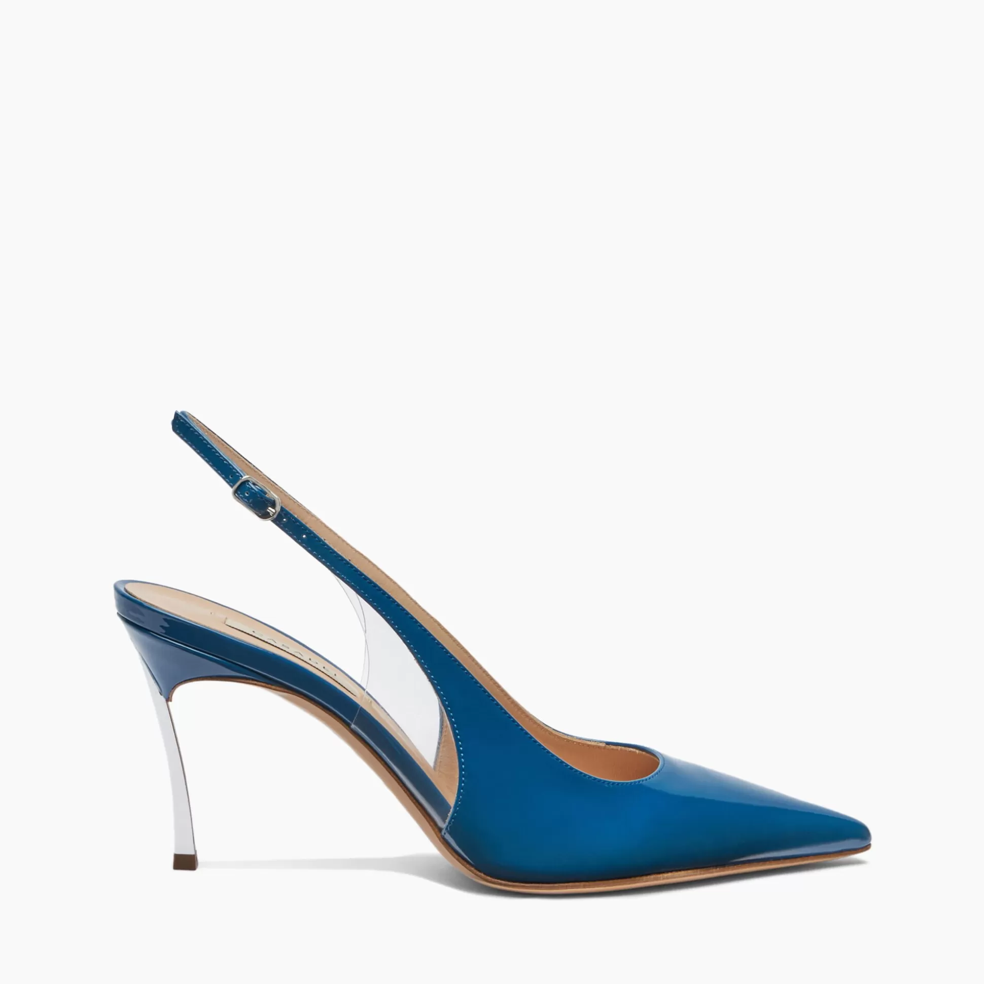 Casadei Superblade Patent Leather Slingback