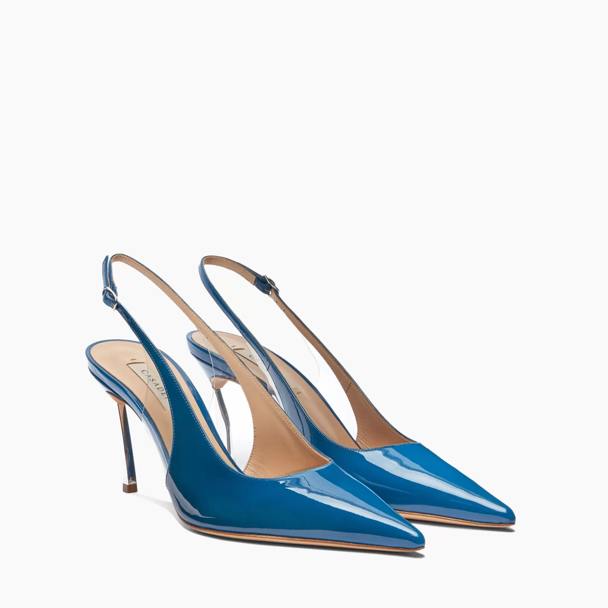 Casadei Superblade Patent Leather Slingback